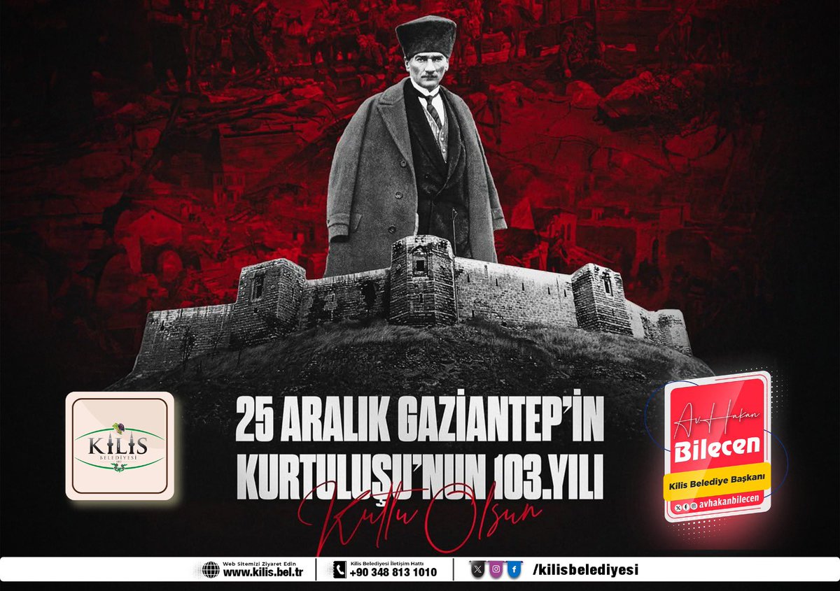 Gaziantep'in Kurtuluşu'nun 103. Yıl Dönümü Kutlanıyor