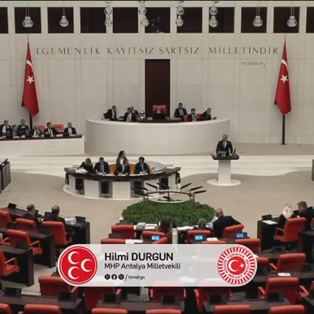 Antalya Milletvekili Hilmi Durgun, TBMM Genel Kurulu'nda Bütçe Kanun Teklifi Üzerine Konuştu