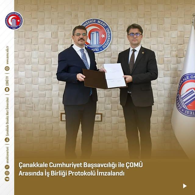 Çanakkale Cumhuriyet Başsavcılığı ve ÇOMÜ İş Birliği Protokolü İmzaladı