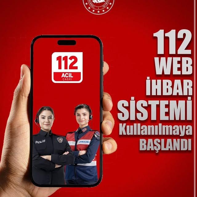 112 Web İhbar Sistemi Hizmete Girdi