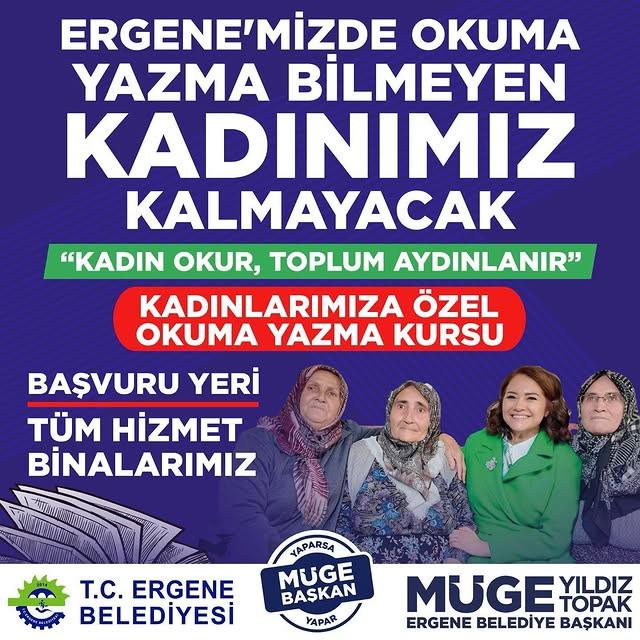 Ergene Belediyesi Kadınlara Eğitim Fırsatı Sunuyor