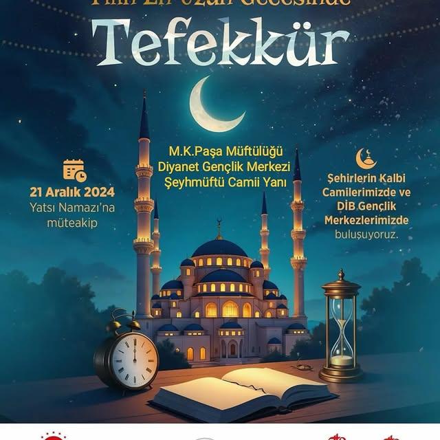 21 Aralık Yılın En Uzun Gecesi Tefekkür Programı