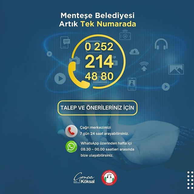 Menteşe Belediyesi, Tek Numara ve WhatsApp İle Vatandaşlara Daha Hızlı Ulaşacak