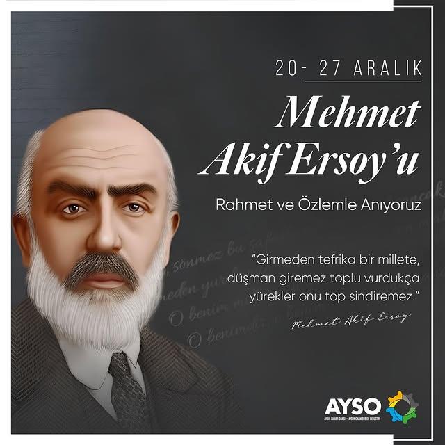 Mehmet Akif Ersoy'un Anma Haftası