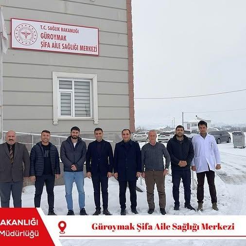 Bitlis İl Sağlık Müdürü ve Sağlık Yöneticileri Güroymak Aile Sağlığı Merkezlerini Ziyaret Etti