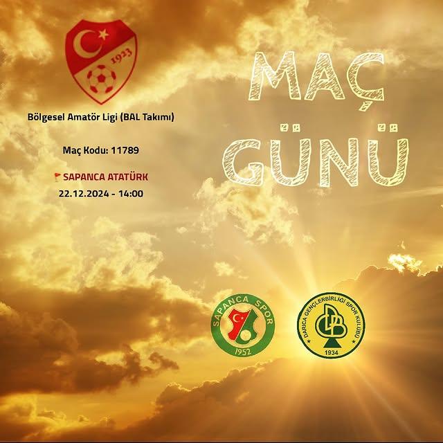 Darıca Gençlerbirliği, Sapanca Gençlikspor ile Karşı Karşıya Geliyor