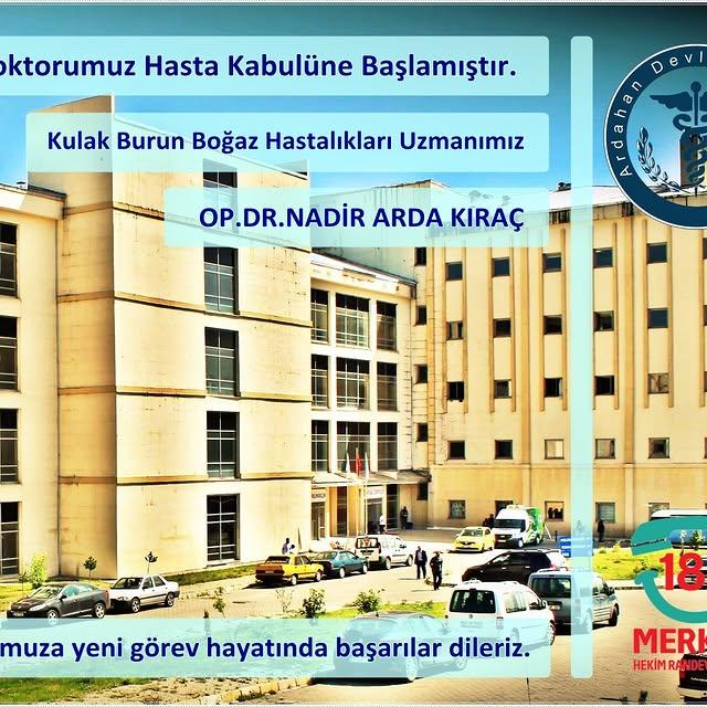 Ardahan Devlet Hastanesi Kulak Burun Boğaz Hastalıkları Bölümüne Yeni Uzman Hekim Katıldı