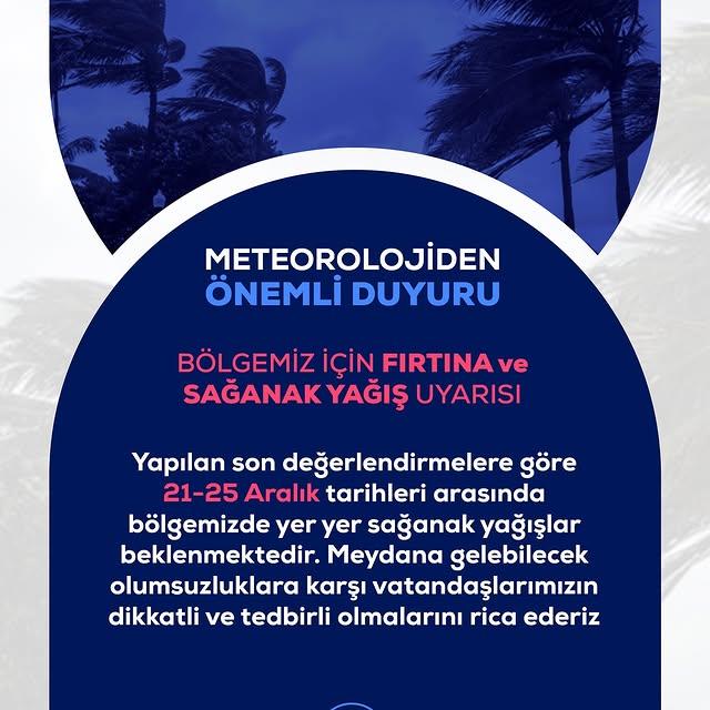 Meteorolojiden Aliağa İçin Sağanak Yağış Uyarısı