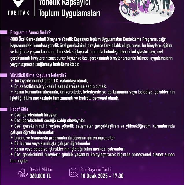 TÜBİTAK 4008 Programı Kapsamında Başvurular Başladı