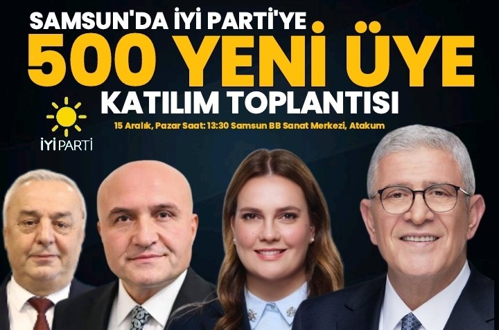 İYİ Parti, Toplu Üye Katılım Toplantısı Düzenleyecek