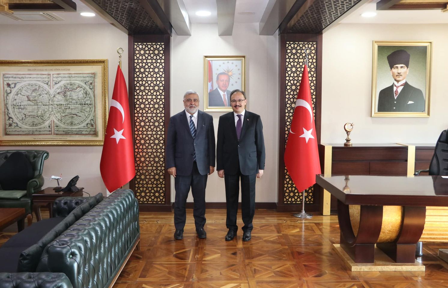 Siirt Valisi Dr. Kemal Kızılkaya, Dicle Elektrik Dağıtım A.Ş. Genel Müdürü Yaşar Arvas'ı kabul etti