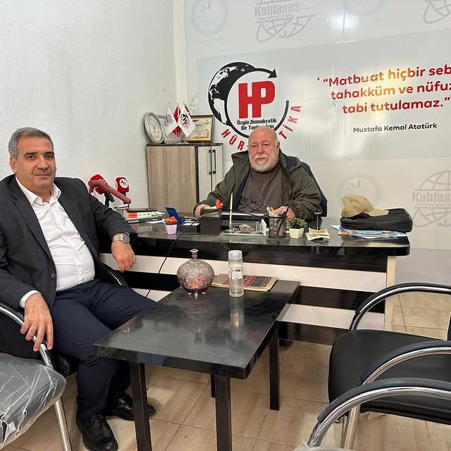 Adıyaman İl Genel Meclisi Başkanı, Kahta Ses Gazetesi'ni Ziyaret Etti