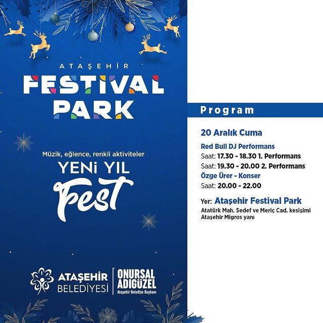 İstanbul Ataşehir'de Yeni Yıl Fest Coşkusu Devam Ediyor