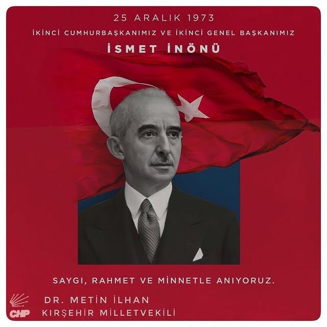 İsmet İnönü'nün Ölüm Yıl Dönümü Anıldı