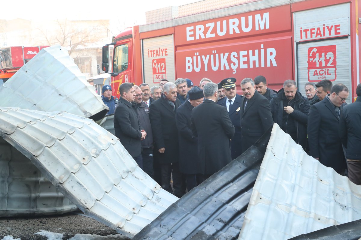 Erzurum'da Yangın Olayı ile İlgili Açıklama Yapıldı