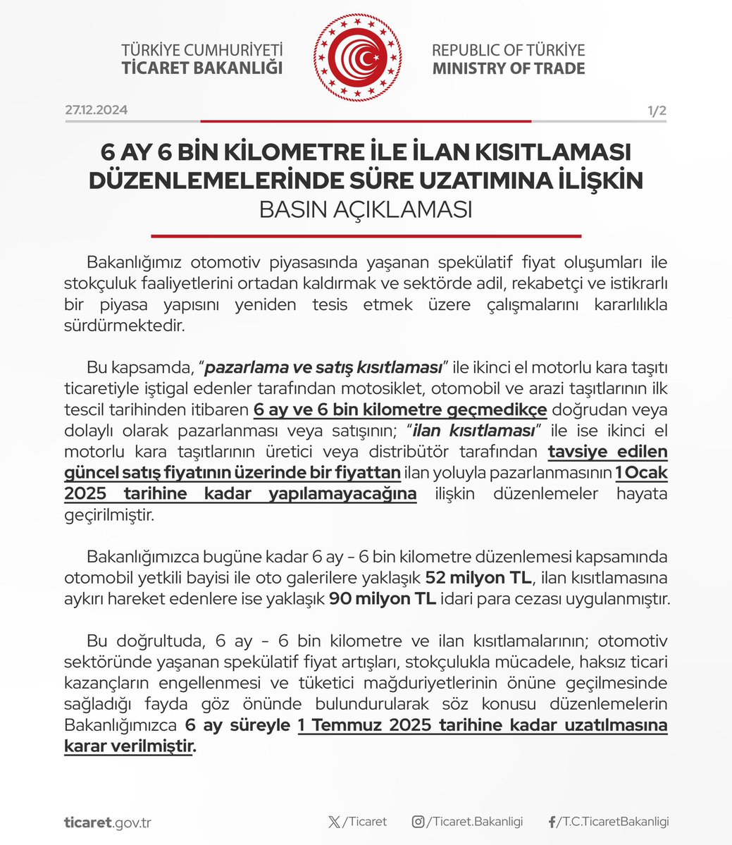 2024 Yılında Yürürlüğe Girecek Olan İlan Kısıtlaması Düzenlemeleri