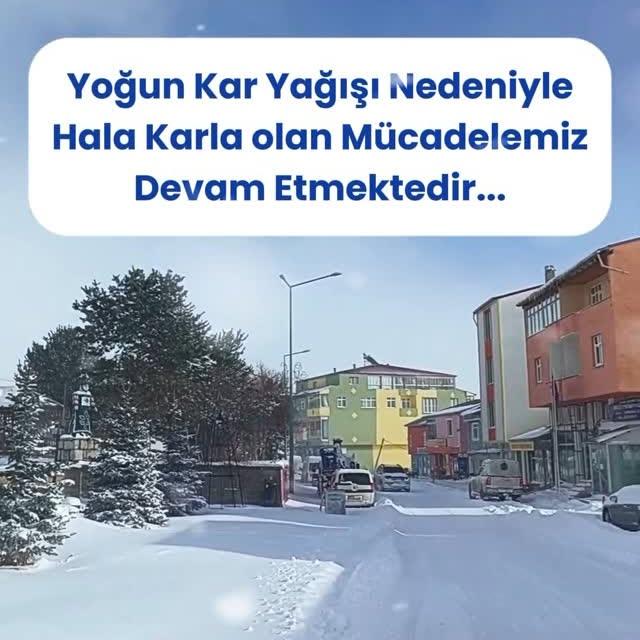 Damal İlçesi Kar Yağışıyla Kaplandı