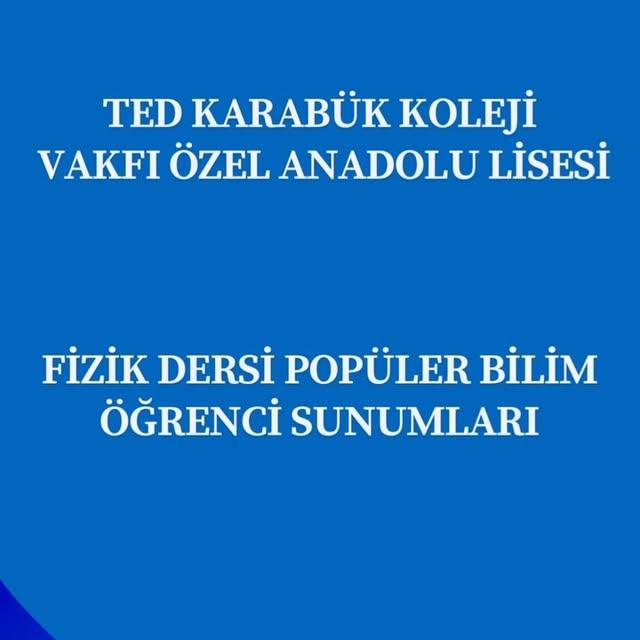 TED Karabük Koleji 9A Sınıfı Öğrencileri Fizik Konuları Hakkında Sunum Yaptı