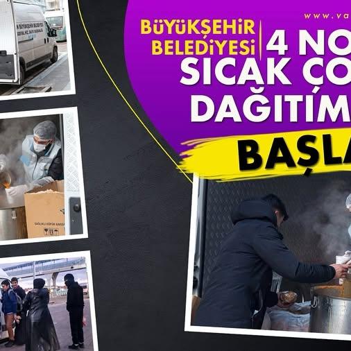 Van Büyükşehir Belediyesi, Soğuk Havalarda Ücretsiz Sıcak Çorba Dağıtıyor