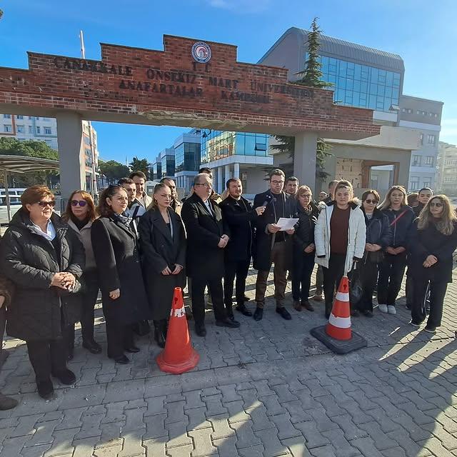 Çanakkale'de Basın Açıklaması Düzenlendi