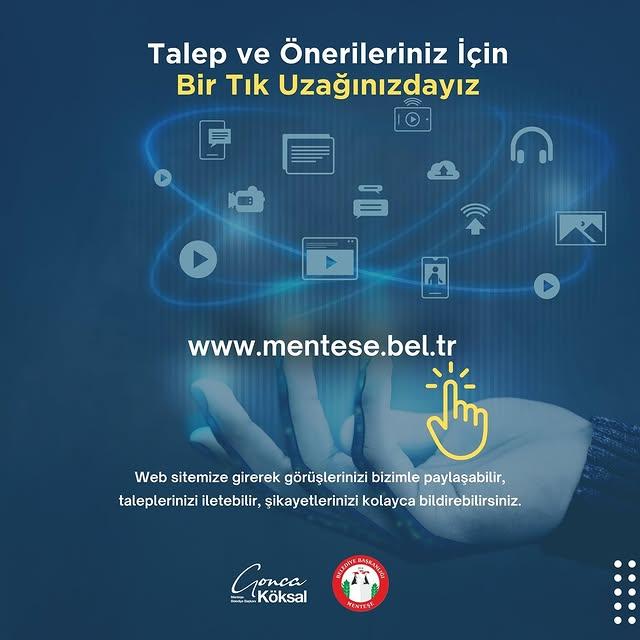 Menteşe Belediyesinden Web Sitesi Aracılığıyla Hizmet