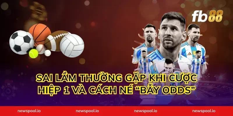 Sai lầm thường gặp khi cược hiệp 1 và cách né “bẫy odds”